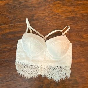 Fringed Lace Bustier